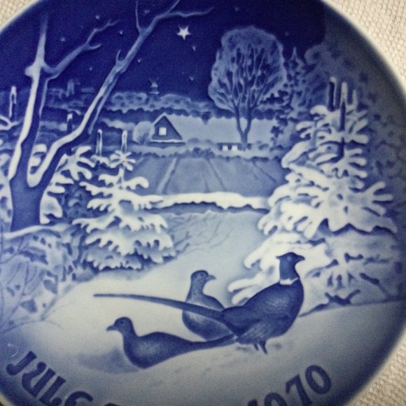 B&G Copenhagen Porcelain 'Jul i skovbrynet' 1970 Decorative Plate Denmark - Picture 4 of 7
